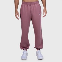Spodnie męskie fitness oversize Relay Haze. Szare spodnie sportowe męskie GYMBEAM, m, bez wzorów, z bawełny, na fitness i siłownię. Za 138.90 zł.