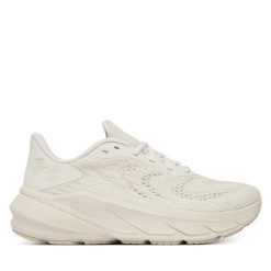 Buty do biegania Under Armour. Białe obuwie sportowe damskie Under Armour, bez wzorów, do biegania. Za 399.99 zł.