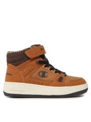 Champion Sneakersy Rebound Mid Winterized B Ps Mid Cut Shoe S32718-YS008 Żółty. Żółte trampki i tenisówki chłopięce Champion, bez wzorów, ze skóry, bez zapięcia. Za 129.99 zł.