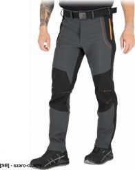 R.E.I.S. SLENDER-M - Spodnie ochronne do pasa męskie 2 kieszenie softshell 4-kierunkowy stretch 94% poliester 6% elastan membrana TPU polar 100% polie. Brązowe spodnie materiałowe męskie R.E.I.S., m, bez wzorów, z elastanu. Za 106.15 zł.