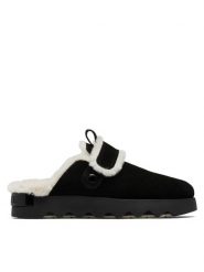 Sorel Kapcie Viibe Clog Suede Cozy 2048521010 Czarny. Czarne kapcie damskie Sorel, bez wzorów, ze skóry. Za 599.99 zł.
