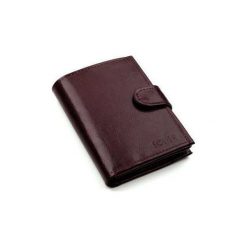 Solier Accessories Portfel męski na zatrzask SOLIER SW01 bordowy. Czerwone portfele męskie Solier Accessories, bez wzorów. Za 84.99 zł.