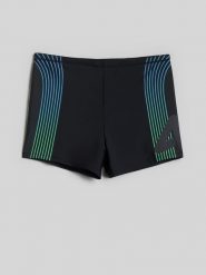 4F Kąpielówki męskie - czarne M. Czarne kąpielówki męskie 4f, m, bez wzorów, na fitness i siłownię. Za 69.99 zł.