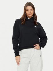 Converse Bluza 10027065-A03 Czarny Oversize. Czarne bluzy damskie Converse, s, bez wzorów, z bawełny, bez kaptura. Za 249.99 zł.
