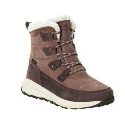 Buty do chodzenia damskie Jack Wolfskin Dromoventure Texapore High. Brązowe obuwie sportowe damskie Jack Wolfskin, bez wzorów, z gumy, trekkingowe. Za 588.00 zł.