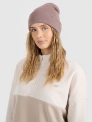 4F Czapka beanie uniseks - brązowa Uniwersalny. Brązowe czapki i kapelusze męskie 4f, na zimę, bez wzorów, z materiału. Za 39.99 zł.