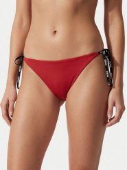 HUGO Dół od bikini Pure Side Tie 50555671 Różowy. Czerwone bikini damskie Hugo, m, bez wzorów. Za 199.99 zł.