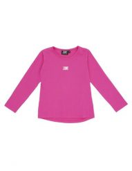 Dziewczęca koszulka Leone z długim rękawem Pink Girl. Czerwone t-shirty i topy dla dziewczynek LEONE 1947 APPAREL, bez wzorów, z bawełny, bez ramiączek. Za 63.11 zł.