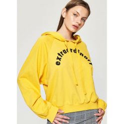 Bluza z kapturem - Żółty. Bluzy damskie marki Sinsay. W wyprzedaży za 19.99 zł.