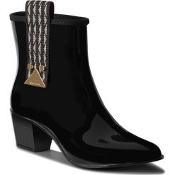 Kalosze EMPORIO ARMANI - X3O170 XD162 00002 Black. Czarne kozaki damskie Emporio Armani, z materiału. Za 809.00 zł.