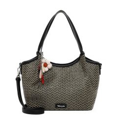 Tamaris Torebka Shopper TAS Konstantina Torby na zakupy 1 ct Czarny Damski. Czarne torby na ramię damskie Tamaris, z aplikacjami, z syntetyku, bez dodatków. Za 242.99 zł.