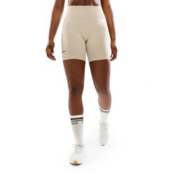 Damskie bezszwowe krótkie legginsy kolarki treningowe Fitness Siroko Dynamic. Brązowe legginsy damskie SIROKO, l, bez wzorów, z materiału, krótkie, na fitness i siłownię. Za 105.00 zł.