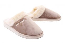 METEOR 080 Pola beige, kapcie damskie. Brązowe kapcie damskie Meteor, bez wzorów. Za 53.99 zł.