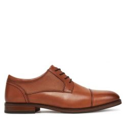 Półbuty Aldo. Brązowe eleganckie półbuty Aldo, wizytowe, bez zapięcia. Za 359.99 zł.