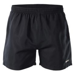 Szorty Hi-Tec Matt. Czarne krótkie spodenki sportowe męskie Hi-tec, l, bez wzorów, z materiału, na fitness i siłownię. Za 52.30 zł.