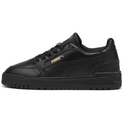 Buty sportowe Puma Shuffle Downtown. Czarne obuwie sportowe damskie Puma, bez wzorów, z materiału, na fitness i siłownię. Za 390.00 zł.