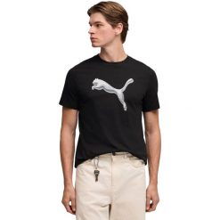 Męskie T shirt Puma Graphic Cat Logo Tee. Czarne t-shirty męskie Puma, m, bez wzorów, z bawełny, bez kołnierzyka. Za 190.00 zł.