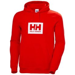 Bluza Helly Hansen Box. Czerwone bluzy męskie Helly Hansen, m, bez wzorów, z kapturem. W wyprzedaży za 321.85 zł.