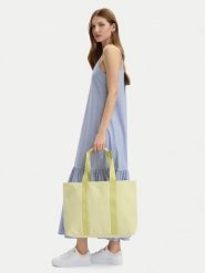 HUGO Torebka 50563013 Beżowy. Brązowe torebki do ręki damskie Hugo, bez wzorów, z materiału, bez dodatków. Za 449.99 zł.