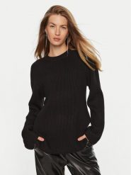 MICHAEL Michael Kors Sweter MF460YPF2G Czarny Relaxed Fit. Czarne swetry damskie MICHAEL Michael Kors, xxs, bez wzorów, z wełny, bez kołnierzyka, bez ramiączek, bez kaptura. Za 1,539.00 zł.
