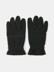 Sportowe rękawiczki Touch Screen - czarny. Czarne rękawiczki męskie Sinsay, bez wzorów, sportowe. Za 19.99 zł.
