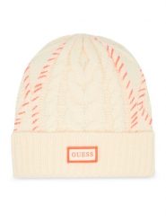 Guess Czapka AW9972 WOL01 Écru. Czapki i kapelusze damskie Guess, na zimę, z aplikacjami, z materiału. Za 169.99 zł.