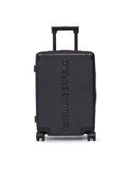 KARL LAGERFELD Walizka kabinowa A3W30245 Czarny. Czarne walizki męskie KARL LAGERFELD, bez wzorów, z tworzywa sztucznego. Za 1,299.00 zł.