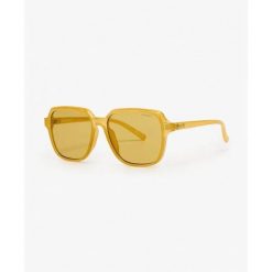 Kwadratowe okulary przeciwsłoneczne dla kobiet Superdry. Żółte okulary przeciwsłoneczne damskie Superdry. Za 233.90 zł.