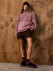 Bluza oversize w paski ze stójką - wielobarwny. Bluzy damskie Sinsay, l, bez wzorów, bez kaptura. Za 59.99 zł.