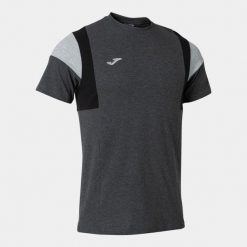 Koszulka sportowa męska Joma Confort. Czarne koszulki polo męskie Joma, m, bez wzorów, z bawełny, klasyczne, bez ramiączek. Za 88.50 zł.