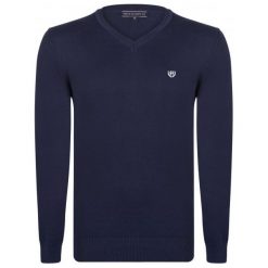 Felix Hardy Sweter Męski Xxl Ciemnoniebieski. Niebieskie swetry przez głowę męskie Felix Hardy, dekolt w kształcie v. Za 159.00 zł.