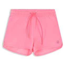 Szorty surfingowe dla dzieci Lemon Explore WL4. Czerwone spodenki dla dziewczynek LEMON explore, na lato, bez wzorów, z elastanu, sportowe. Za 59.90 zł.