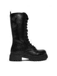 DeeZee Kozaki CEO-CS6171-05 Czarny. Czarne buty zimowe dziewczęce DeeZee, bez wzorów, z materiału, bez zapięcia. Za 159.99 zł.