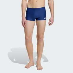 BOKSERKI DO PŁYWANIA SOLID. Niebieskie bokserki męskie Adidas, m, bez wzorów, z dzianiny. Za 109.00 zł.