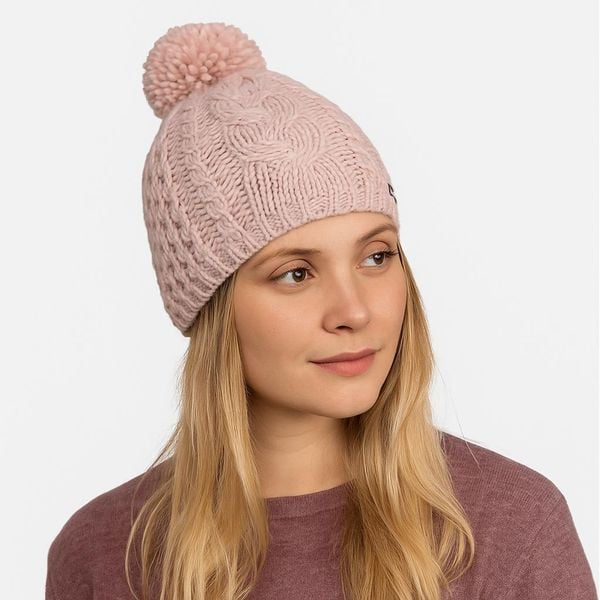 Czapka Eisbar Afra Pompon MÜ. Czerwone czapki i kapelusze damskie Eisbar, bez wzorów, z wełny, sportowe. Za 179.90 zł.