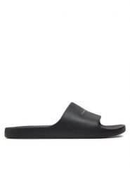 Tommy Jeans Klapki Tjw Printed Pu Pool Slide EN0EN02693 Czarny. Czarne klapki damskie Tommy Jeans, bez wzorów, z jeansu, bez obcasa. W wyprzedaży za 119.99 zł.