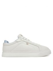 Tommy Hilfiger Sneakersy Sporty Sneaker FW0FW08899 Biały. Białe obuwie sportowe damskie Tommy Hilfiger, bez wzorów, ze skóry. Za 259.99 zł.