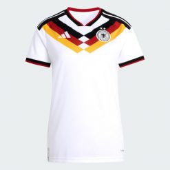 Koszulka podstawowa Germany 26 Women's Team. Białe koszulki sportowe damskie Adidas, l, bez wzorów, z dzianiny, bez kołnierzyka, bez ramiączek, do piłki nożnej, climacool (adidas). Za 439.00 zł.