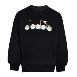 Bluza dziewczęca DIADORA JG.SWEATSHIRT CREW 5PALLE. Czerwone bluzy dla dziewczynek Diadora, bez wzorów, bez ramiączek, bez kaptura. Za 49.99 zł.