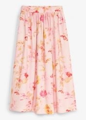 Spódnica maxi z przewiewnej krepy. Czerwone spódnice damskie bonprix, bez wzorów, eleganckie, maxi. Za 149.99 zł.