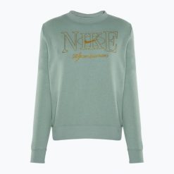 Bluza damska Nike Sportswear Club Fleece. Zielone bluzy damskie Nike, bez wzorów, bez kaptura. Za 229.99 zł.