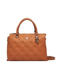 Guess Torebka Adelasia HWQL96 58060 Brązowy. Brązowe torebki do ręki damskie Guess, z aplikacjami, ze skóry, bez dodatków. Za 489.99 zł.