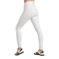 Damskie spodnie konkursowe o pełnej przyczepności Montar MoElaine Logo. Białe spodnie materiałowe damskie MONTAR, bez wzorów. Za 596.00 zł.