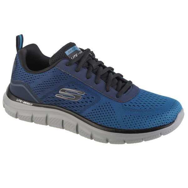 Buty do chodzenia męskie Skechers Track Ripkent. Czarne buty sportowe męskie Skechers, z gumy, bez zapięcia, trekkingowe. Za 249.99 zł.