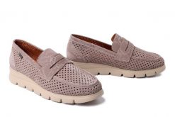 PIAZZA 940529-08 beige, półbuty damskie. Brązowe mokasyny damskie Piazza, na lato, bez wzorów, ze skóry, bez obcasa, bez zapięcia. Za 314.42 zł.