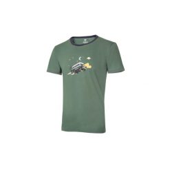 Koszulka Ocun Classic T Organic Magic Bus. Zielone koszulki sportowe męskie Ocun, bez wzorów, bez kołnierzyka, bez ramiączek, wspinaczkowe. Za 135.99 zł.