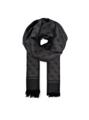 Guess Szal AW5465 VIS03 Czarny. Czarne czapki i kapelusze damskie Guess, z aplikacjami, z wiskozy. Za 239.99 zł.