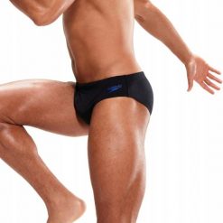 Męskie Slipy Kąpielowe Z Kontrastowym Panelem Tech Panel. Brązowe kąpielówki męskie Speedo, m, bez wzorów, z materiału. Za 148.99 zł.