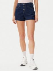 Tommy Jeans Szorty jeansowe DW0DW20094 Granatowy Relaxed Fit. Niebieskie szorty damskie Tommy Jeans, bez wzorów, z bawełny. Za 219.99 zł.