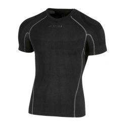 Koszulka termoaktywna treningowa Errea Active tense lite. Czarne koszulki sportowe męskie ERREA, l, bez wzorów, z elastanu, bez kołnierzyka, bez ramiączek, na fitness i siłownię. Za 262.50 zł.